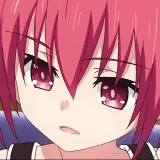 🔥 anime, girl, red hair, cute telegram sticker