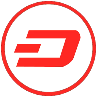 💰 Dash, Cryptomonnaie, Monnaie numérique, Logo, Rouge whatsapp sticker