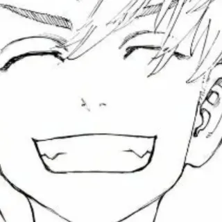 💛 Anime, Manga, Lächeln, Zeichnung, Illustration, Cartoon telegram sticker