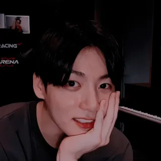🎡 Jungkook Jungkook, BTS, Kpop, cantor, ídolo, rosto telegram sticker