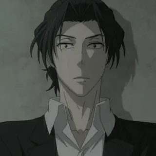 💀 Anime, Męski, Postać, Mężczyzna, Portret telegram sticker
