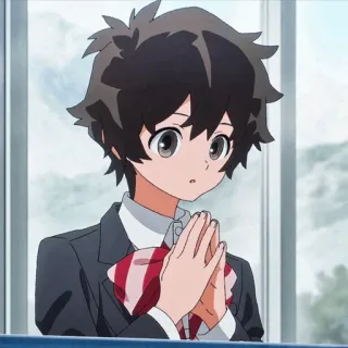 🧳 Anime, Karakter, Seragam sekolah, Anak laki-laki, Kartun, Manga whatsapp sticker