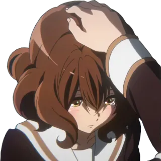 😔 Anime, Traurig, Trost, Mädchen, Tränen telegram sticker