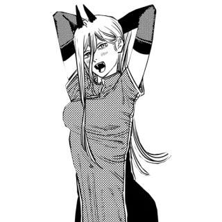 😳 Power Chainsaw Man anime, manga, Power, Chainsaw Man, devil, fiend telegram sticker