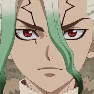 🥬 Senku Ishigami Dr. Stone Аниме, Манга, Персонаж, Сенку Ишигами, Dr. Stone whatsapp sticker