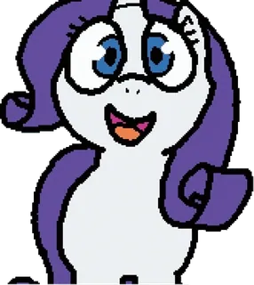 😀 Rarity My Little Pony Pony, Cartone animato, Animato, Rarity, My Little Pony telegram sticker