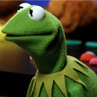 😐 Kermit Kermit the Frog, Muppet, green, frog, puppet telegram sticker