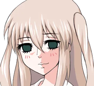 👱‍♀️ anime, menina, mangá, personagem telegram sticker
