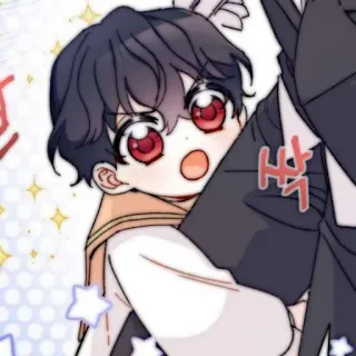 🧸 criança, desenho animado, anime, menino, fofo, mangá whatsapp sticker