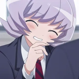 😁 Komi Shouko Komi Can't Communicate アニメ, 古見さんは、コミュ症です。, 古見硝子, かわいい telegram sticker