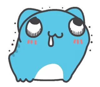 😍 blue frog telegram sticker