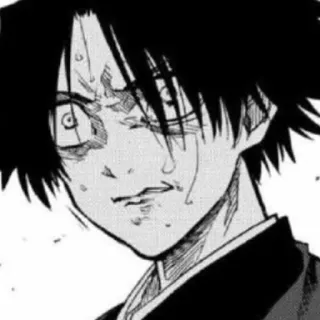 😡 Anime, Manga, Tức giận, Bực bội, Trắng đen, Mồ hôi telegram sticker