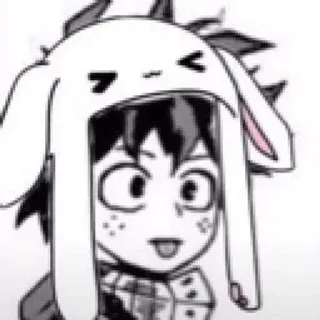 🌟 Izuku Midoriya My Hero Academia Anime, Konijn, My Hero Academia, Izuku Midoriya telegram sticker