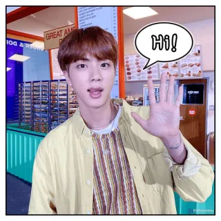 🤚 Hi! Gruß, Hallo, Koreanisch, Asiatisch, Mann, Hi telegram sticker