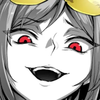 😂 Anime, Manga, Dibujos animados, Personaje, Sonrisa, Cara telegram sticker