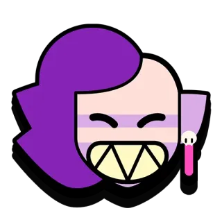😄 Emz Brawl Stars 游戏, 荒野乱斗, 艾谜, 角色 telegram sticker