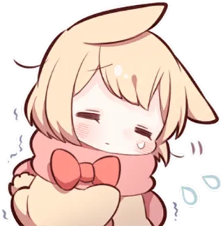 😞 애니메이션, 귀여운, 슬픈, SD캐릭터, 눈물, 귀여움, 감성적인 telegram sticker