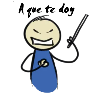 😡 boneco palito, zangado, desenho animado, simples, personagem telegram sticker