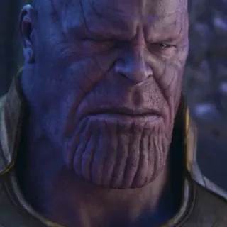 💜 Thanos Thanos, Marvel, Avengers, supervillain, purple telegram sticker