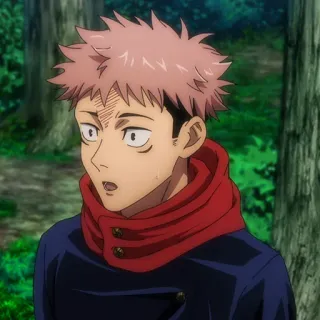 💥 Yuji Itadori Jujutsu Kaisen Anime, Personaggio, Scioccato, Yuji Itadori, Jujutsu Kaisen telegram sticker