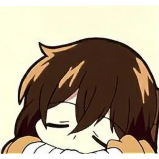 😌 anime, cartoon, chibi, cute, sticker telegram sticker
