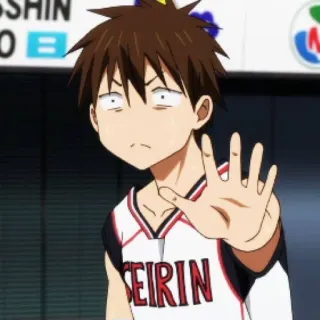 😐 SEIRIN Аниме, Баскетбол, Мультфильм, Стоп whatsapp sticker