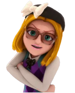 🤓 Sabrina Raincomprix Miraculous: Tales of Ladybug & Cat Noir мультфильм, анимация, Сабрина Рейнкомплекс, Леди Баг и Супер-Кот telegram sticker