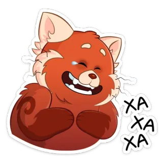 😃 XA
XA
XA Красная панда, Смех, Плач, Счастливый, Радостный whatsapp sticker