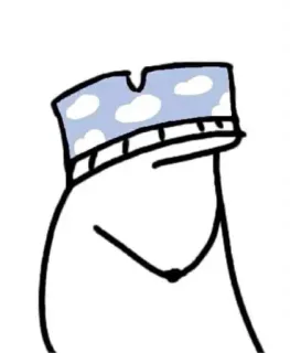 😴 manusia stik, topi awan, gambar, kartun telegram sticker