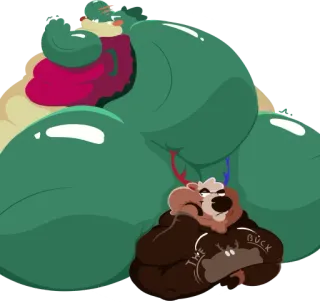 🐊 THE BUCK tier, bär, cartoon, figur, zeichnung telegram sticker