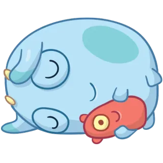 😴 dessin animé, endormi, animal, mignon, illustration, personnage whatsapp sticker