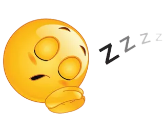 💤 sleeping, emoji, zzz, nap, rest, tired telegram sticker