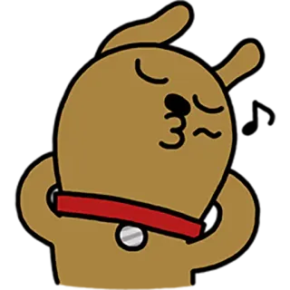 💅 chien, mignon, baiser, animal, dessin animé whatsapp sticker