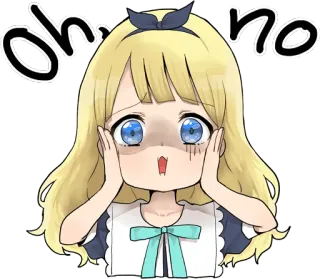 A little girl Sticker (Alice) ENG :: @line_stickers telegram stickers