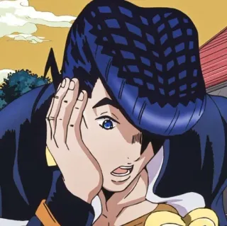 💎 Josuke Higashikata JoJo's Bizarre Adventure อนิเมะ, มังงะ, โจสุเกะ, โจโจ้, ตัวละคร telegram sticker