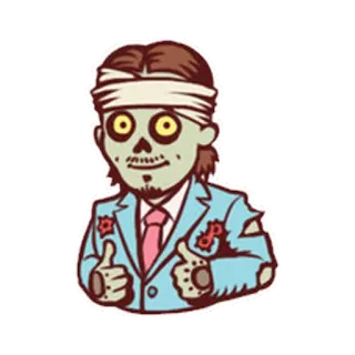 😊 zombie, monster, spooky, undead, halloween telegram sticker
