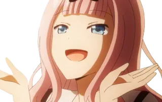 ❤️ Chika Fujiwara Kaguya-sama: Love Is War Anime, Chika Fujiwara, Kaguya-sama Love is War, Leuk, Grappig, Manga whatsapp sticker