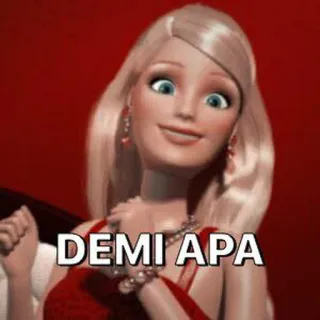 🤭 Barbie DEMI APA barbie, po co, śmieszne, mem whatsapp sticker