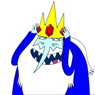 😆 Ice King Adventure Time eis, könig, adventure time, zeichentrick telegram sticker