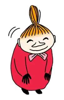 🙂 Little My Moomins Cartoon, Figur, Mumin, Kleines Mü telegram sticker