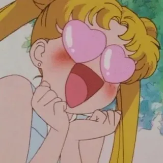 😍 Sailor Moon アニメ, セーラームーン, カートゥーン, ハート, 愛, 可愛い telegram sticker