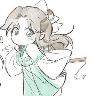 🍃 Q版, 动漫风, 卡通, 可爱, 插画, 绘画 whatsapp sticker