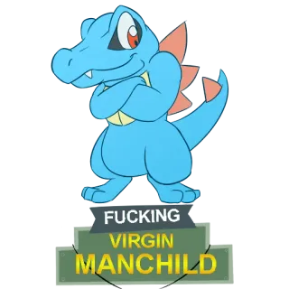 😏 FUCKING
VIRGIN
MANCHILD insulte, offensant, homme-enfant, vierge, humour whatsapp sticker