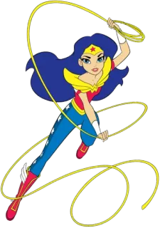 🧜‍♀ Wonder Woman Wonder Woman, superhero, DC Comics, comic book character, lasso telegram sticker