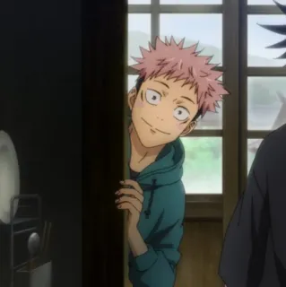 🎴 Yuji Itadori Jujutsu Kaisen Anime, Cartoon, Jujutsu Kaisen, Yuji Itadori, Manga telegram sticker