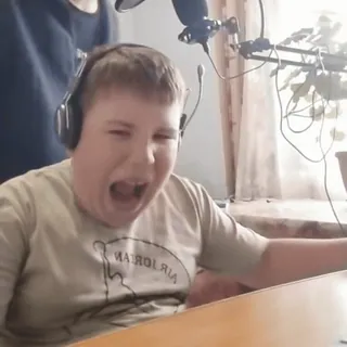 🤬 ИМПЕРИЯ Schrei, Mikrofon, Emotionen, Jugend, Innenbereich telegram sticker
