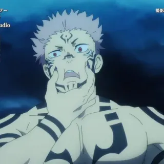 🎸 Ryomen Sukuna Jujutsu Kaisen Anime, Jujutsu Kaisen, Ryomen Sukuna, Vervloeking, Tovenaar telegram sticker