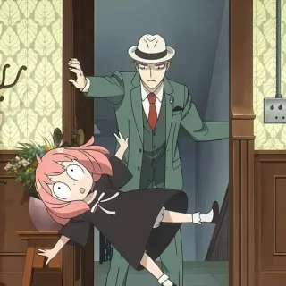 🥜 Anya Forger Spy x Family anime, manga, spy x family, anya forger, falling, funny whatsapp sticker