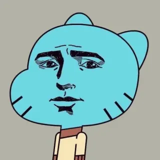 👱 Gumball Watterson The Amazing World of Gumball Kartun, Lucu, Karakter, Meme, Gumball, Kucing biru telegram sticker