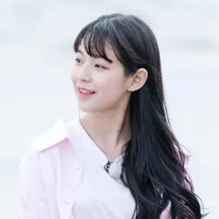 ☺️ femme, portrait, fille, personne, asiatique, cheveux telegram sticker
